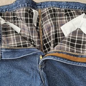 LINED--Big/Tall Carhartt Lined Jeans W42/L34